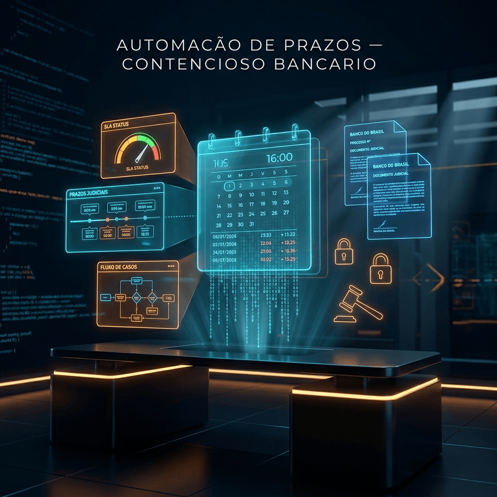 Automação de Prazos no Contencioso Bancário: Como Ganhar SLA sem Aumentar Headcount