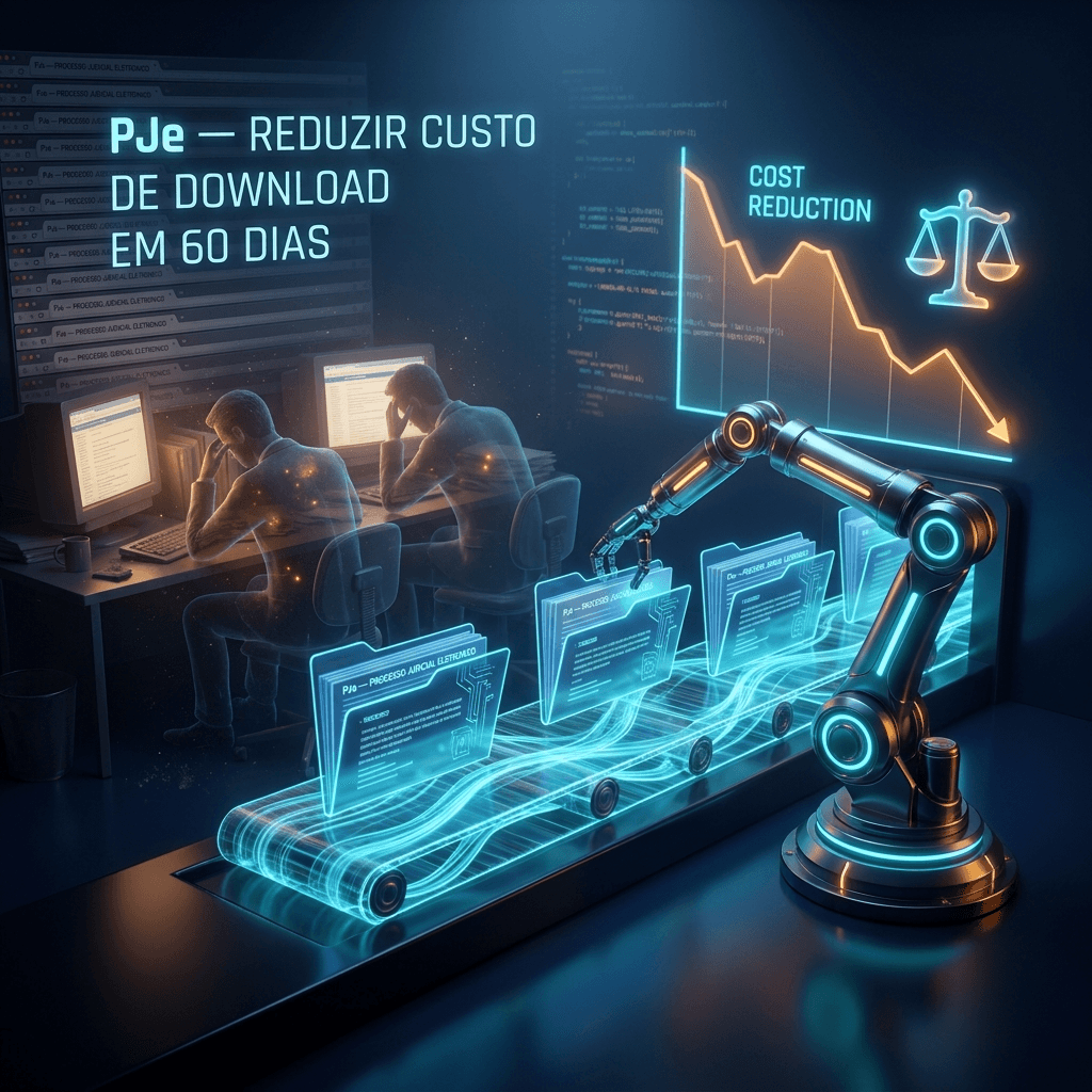 Como Reduzir o Custo de Download Manual no PJe em 60 Dias
